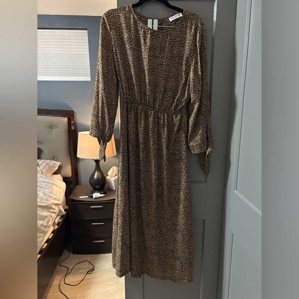 Leopard Print Maxi Dress